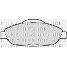 BBP2065 BORG & BECK Комплект тормозных колодок, дисковый тормоз