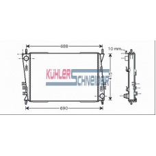 2700001 KUHLER SCHNEIDER Радиатор, охлаждение двигател