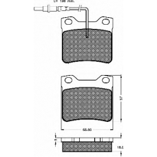 10495 BSF Комплект тормозных колодок, дисковый тормоз