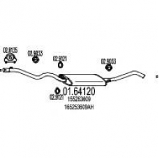 01.64120 MTS Глушитель выхлопных газов конечный