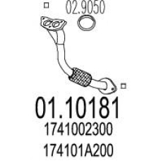 01.10181 MTS Труба выхлопного газа