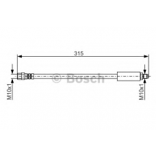 1 987 481 350 BOSCH Тормозной шланг