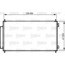 814232 VALEO Конденсатор, кондиционер