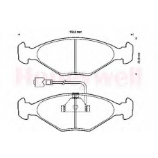 571818B BENDIX Комплект тормозных колодок, дисковый тормоз