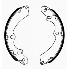 J GF-809AF JAPANPARTS Комплект тормозных колодок