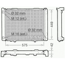 DRM17069 DENSO Радиатор, охлаждение двигателя