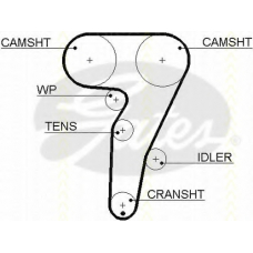 8645 5429xs TRISCAN Ремень ГРМ