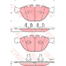 GDB1558 TRW Комплект тормозных колодок, дисковый тормоз