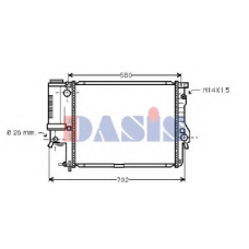 051080N AKS DASIS Радиатор, охлаждение двигателя