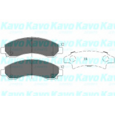 KBP-3514 KAVO PARTS Комплект тормозных колодок, дисковый тормоз