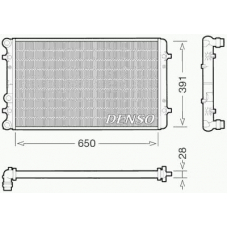 DRM02007 DENSO Радиатор, охлаждение двигателя