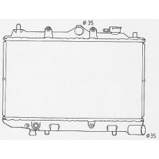 0100757 BEHR Radiator