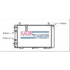 1504101 KUHLER SCHNEIDER Радиатор, охлаждение двигател