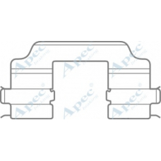 KIT1092 APEC Комплектующие, тормозные колодки