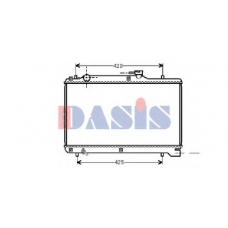 320012N AKS DASIS Радиатор, охлаждение двигателя