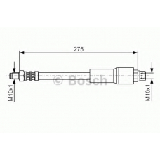 1 987 476 649 BOSCH Тормозной шланг