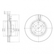 BG3383 DELPHI Тормозной диск