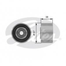 T42173 GATES Паразитный / ведущий ролик, зубчатый ремень