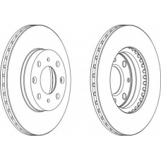 DDF377-1 FERODO Тормозной диск