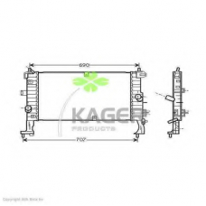 31-0822 KAGER Радиатор, охлаждение двигателя