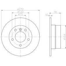 8DD 355 104-251 HELLA PAGID Тормозной диск