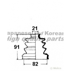 0864-0005 ASHUKI Комплект пылника, приводной вал