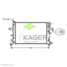 31-1733 KAGER Радиатор, охлаждение двигателя