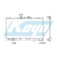 PA030490 KOYO P-tank corrugate-fin ass'y