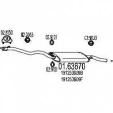 01.63670 MTS Глушитель выхлопных газов конечный