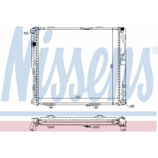 62693A NISSENS Радиатор, охлаждение двигателя
