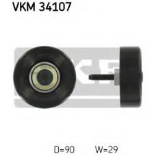 VKM 34107 SKF Паразитный / ведущий ролик, поликлиновой ремень