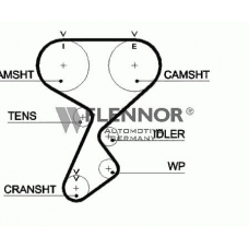 4376V FLENNOR Ремень ГРМ