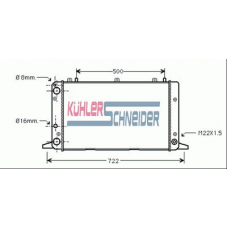 5005501 KUHLER SCHNEIDER Радиатор, охлаждение двигател