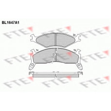 BL1647A1 FTE Комплект тормозных колодок, дисковый тормоз