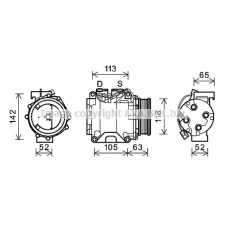 HDAK238 AVA Компрессор, кондиционер