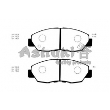 H026-10J ASHUKI Комплект тормозных колодок, дисковый тормоз