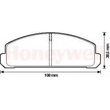 572196B BENDIX Комплект тормозных колодок, дисковый тормоз