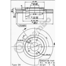 09.9129.10 BREMBO Тормозной диск