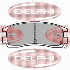 LP1150 DELPHI Комплект тормозных колодок, дисковый тормоз