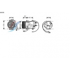 AIK008 AVA Компрессор, кондиционер
