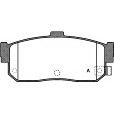 BPA0366.22 OPEN PARTS Комплект тормозных колодок, дисковый тормоз