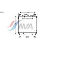 SZ2059 AVA Радиатор, охлаждение двигателя
