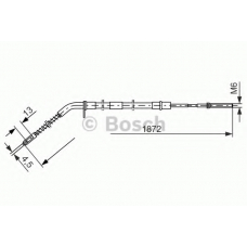 1 987 477 068 BOSCH Трос, стояночная тормозная система