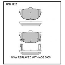 ADB3720 Allied Nippon Тормозные колодки