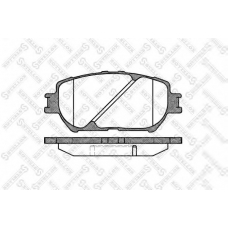 895 000-SX STELLOX Комплект тормозных колодок, дисковый тормоз