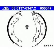 03.0137-0347.2 ATE Комплект тормозных колодок