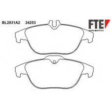 BL2031A2 FTE Комплект тормозных колодок, дисковый тормоз