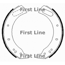 FBS013 FIRST LINE Комплект тормозных колодок