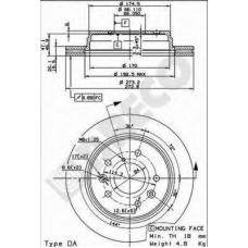 BS 8481 BRECO Тормозной диск