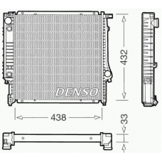 DRM05021 DENSO Радиатор, охлаждение двигателя